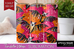 Halloween Tumbler Wrap - Brush Stroke Tumbler PNG Product Image 1