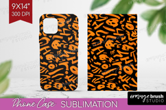 Halloween Phone Case PNG - Brush Stroke Case PNG Sublimation Product Image 1