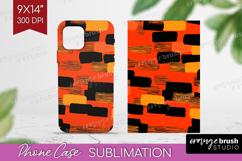 Halloween Phone Case PNG - Brush Stroke Case PNG Sublimation Product Image 1