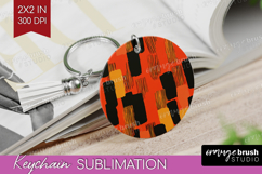 Halloween Keychain PNG - Brush Stroke Keychain Sublimation Product Image 1