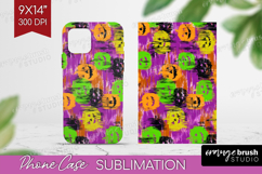 Halloween Phone Case PNG - Brush Stroke Case PNG Sublimation Product Image 1