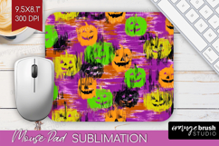 Halloween Mouse Pad Sublimation - Brush Stroke Mousepad PNG Product Image 1