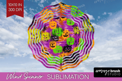 Halloween Wind Spinner Sublimation PNG - Brush Stroke Round Product Image 1