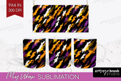 Halloween Mug Wrap - Brush Stroke Mug PNG Sublimation Product Image 1