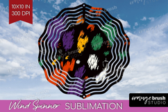 Halloween Wind Spinner Sublimation PNG - Brush Stroke Round Product Image 1