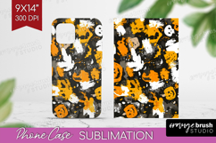 Halloween Phone Case PNG - Brush Stroke Case PNG Sublimation Product Image 1