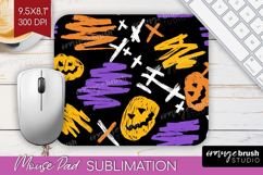 Halloween Mouse Pad Sublimation - Brush Stroke Mousepad PNG Product Image 1
