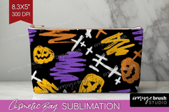 Halloween Cosmetic Bag - Brush Stroke Makeup Bag PNG Product Image 1
