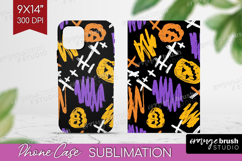 Halloween Phone Case PNG - Brush Stroke Case PNG Sublimation Product Image 1