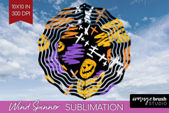 Halloween Wind Spinner Sublimation PNG - Brush Stroke Round Product Image 1