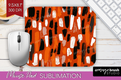 Halloween Mouse Pad Sublimation - Brush Stroke Mousepad PNG Product Image 1