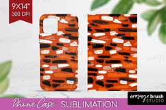 Halloween Phone Case PNG - Brush Stroke Case PNG Sublimation Product Image 1