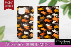 Halloween Phone Case PNG - Brush Stroke Case PNG Sublimation Product Image 1
