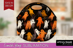 Halloween Lunch Bag - Brush Stroke Lunch Bug PNG Sublimation Product Image 1