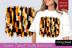 Halloween Square Tshirt Background - Brush Stroke PNG Product Image 1