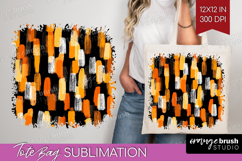 Halloween Tote Bag - Brush Stroke Tote Bag PNG Sublimation Product Image 1