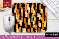 Halloween Mouse Pad Sublimation - Brush Stroke Mousepad PNG Product Image 1