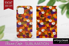 Halloween Phone Case PNG - Brush Stroke Case PNG Sublimation Product Image 1