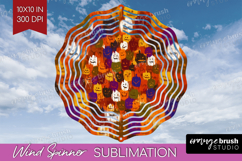 Halloween Wind Spinner Sublimation PNG - Brush Stroke Round Product Image 1