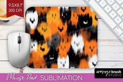 Halloween Mouse Pad Sublimation - Brush Stroke Mousepad PNG Product Image 1