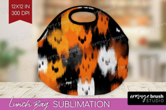 Halloween Lunch Bag - Brush Stroke Lunch Bug PNG Sublimation Product Image 1