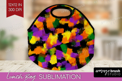 Halloween Lunch Bag - Brush Stroke Lunch Bug PNG Sublimation Product Image 1