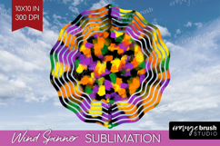 Halloween Wind Spinner Sublimation PNG - Brush Stroke Round Product Image 1