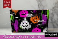 Halloween Cosmetic Bag - Brush Stroke Makeup Bag PNG Product Image 1