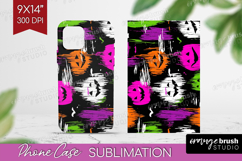 Halloween Phone Case PNG - Brush Stroke Case PNG Sublimation Product Image 1