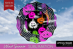 Halloween Wind Spinner Sublimation PNG - Brush Stroke Round Product Image 1