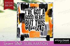 Sarcastic Halloween Quote Slate PNG - Brush Stroke Square Product Image 1