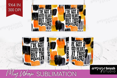 Sarcastic Halloween Quote Mug Wrap - Brush Stroke Mug PNG Product Image 1
