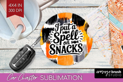 Halloween Quote Car Coaster - Sarcastic Coaster PNG Product Image 1