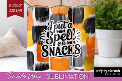 Halloween Quote Tumbler Wrap - Sarcastic Tumbler PNG Product Image 1