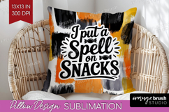 Halloween Quote Pillow Sublimation - Sarcastic Pillow Cover Product Image 1