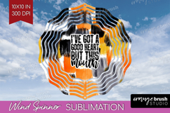 Sarcastic Halloween Quote Wind Spinner Sublimation PNG - Product Image 1