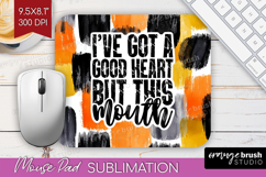 Sarcastic Halloween Quote Mouse Pad Sublimation - Brush PNG Product Image 1