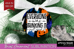 Sarcastic Halloween Quote Ornament PNG - Brush Stroke PNG Product Image 1