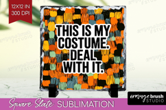 Halloween Quote Slate PNG - Sarcastic Square Slate Product Image 1