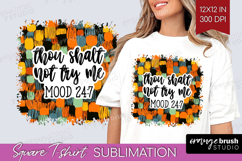 Sarcastic Halloween Quote Square Tshirt Background - Brush Product Image 1