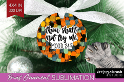 Sarcastic Halloween Quote Ornament PNG - Brush Stroke PNG Product Image 1