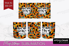 Sarcastic Halloween Quote Mug Wrap - Brush Stroke Mug PNG Product Image 1