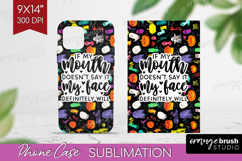 Sarcastic Halloween Quote Phone Case PNG - Brush Stroke Case Product Image 1