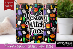 Halloween Quote Tumbler Wrap - Sarcastic Tumbler PNG Product Image 1