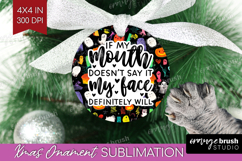 Sarcastic Halloween Quote Ornament PNG - Brush Stroke PNG Product Image 1