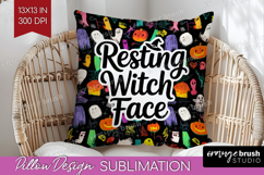 Halloween Quote Pillow Sublimation - Sarcastic Pillow Cover Product Image 1