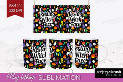 Halloween Quote Mug Wrap - Sarcastic Mug PNG Sublimation Product Image 1