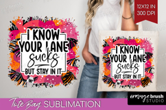 Sarcastic Halloween Quote Tote Bag - Brush Stroke Tote Bag Product Image 1