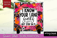 Sarcastic Halloween Quote Slate PNG - Brush Stroke Square Product Image 1