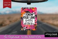 Sarcastic Halloween Quote Air Freshener PNG - Brush Stroke Product Image 1